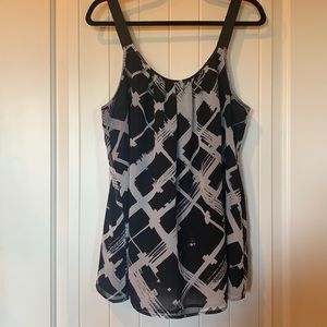 Black & White sleeveless top